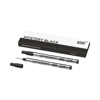 2 recambios para bolígrafo roller LeGrand, Mystery Black – fino
