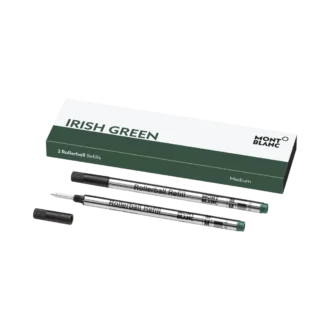 2 recambios para bolígrafos roller, verde irlandés – Medio