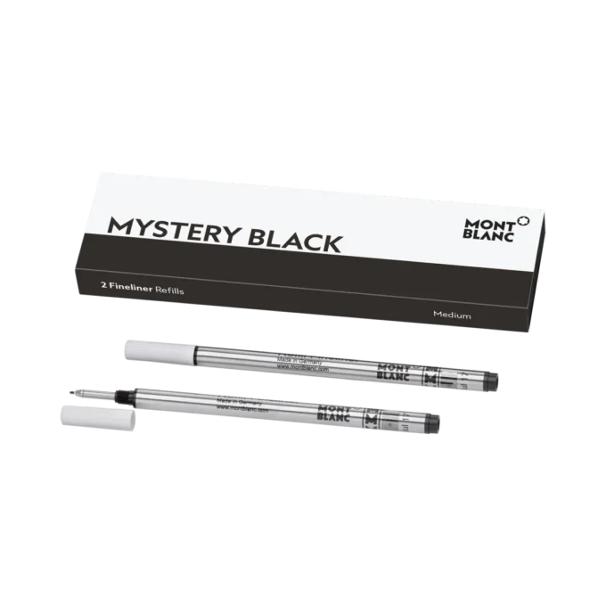 2 recambios para rotulador fino, Mystery Black – Medio