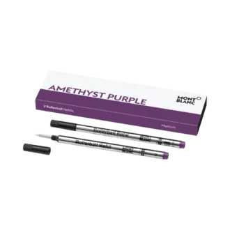 2 recambios Rollerball, morado amatista – Medio