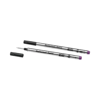 2 recambios Rollerball, morado amatista – Medio