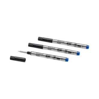 3 recambios Rollerball Small, azul real – Medio