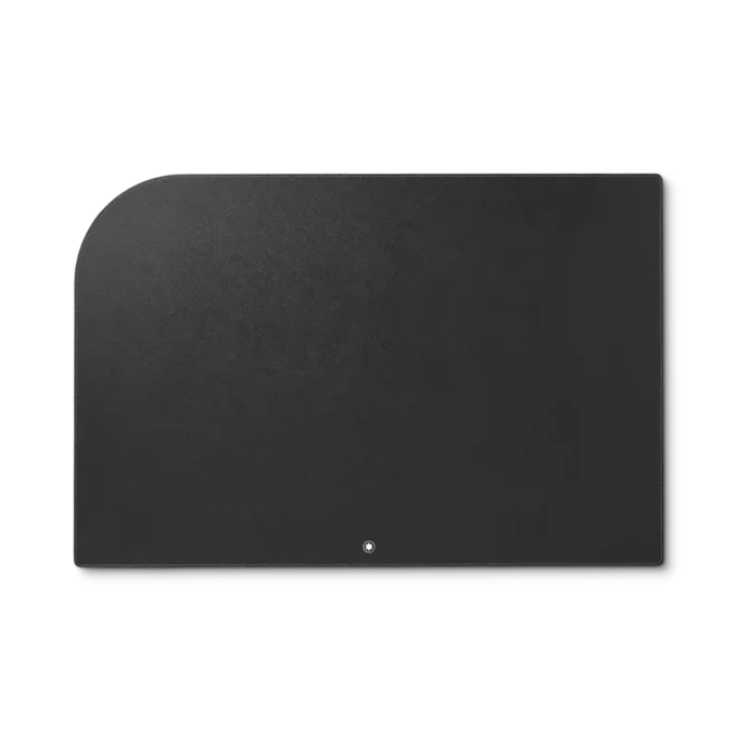 Alfombrilla de escritorio de cuero negro