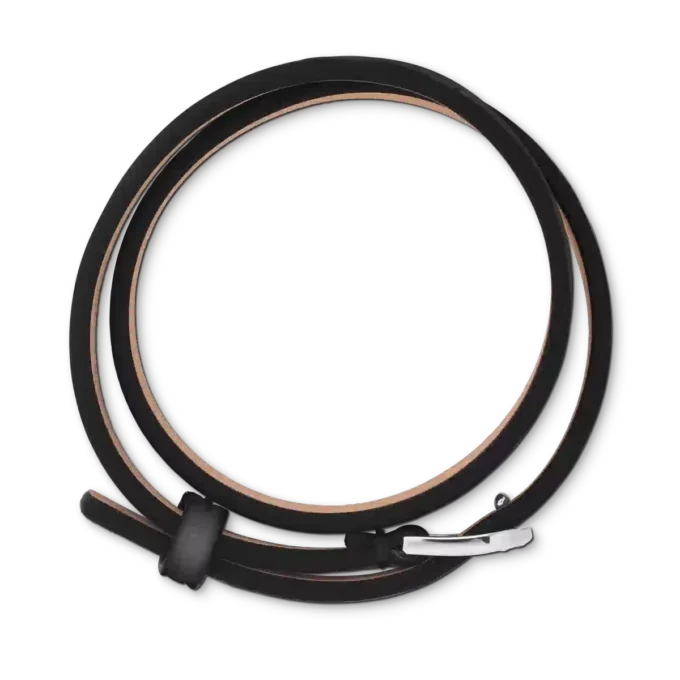 Brazalete con hebilla de herradura negra, tamaño ajustable