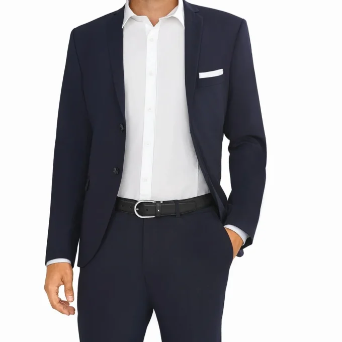 Cinturón de cuero gris de 35 mm con hebilla en forma de herradura Cinturón de cuero gris de 35 mm con hebilla en forma de herradura