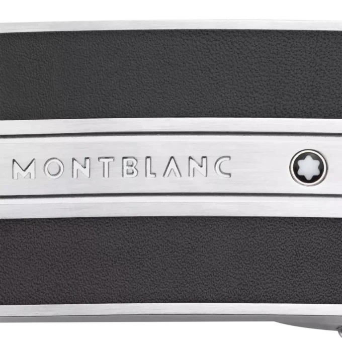 Cinturón reversible de piel negro/marrón de 30 mm