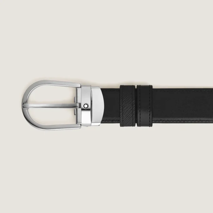 Cinturón reversible Horseshoe de 30 mm en piel Sartorial