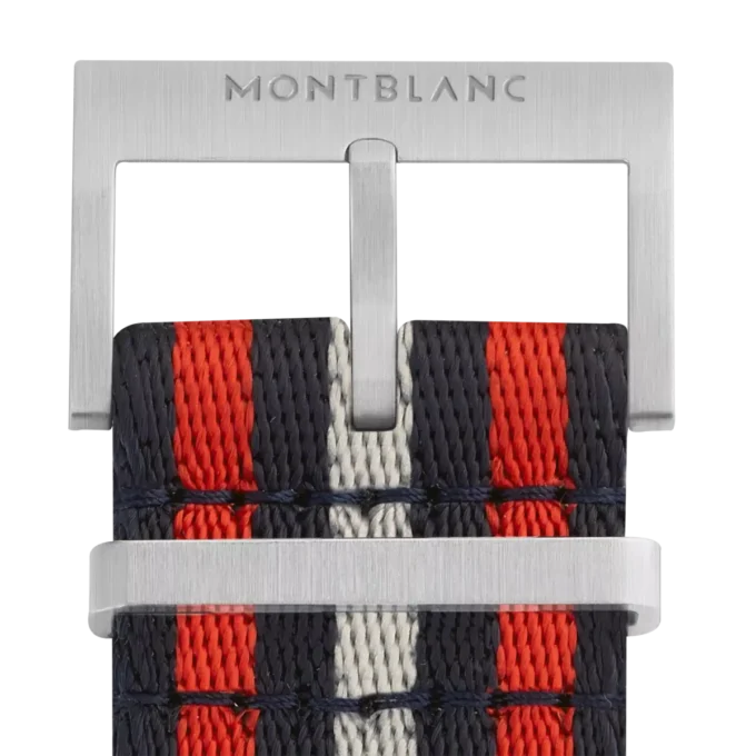 Correa de nailon roja y azul