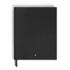 Cuaderno grande, piel Saffiano, negro – Páginas cuadriculadas