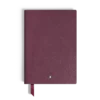 Cuaderno mediano, piel cassis, burdeos, páginas rayadas Cuaderno mediano, piel cassis, burdeos, páginas rayadas