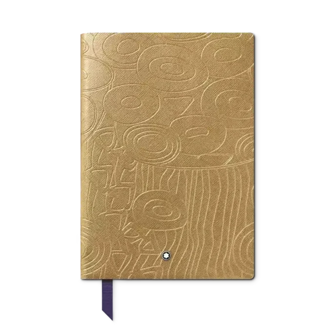Cuaderno n.º 146 pequeño, Masters of Art Homage to Gustav Klimt, color dorado – Rayado