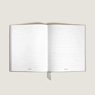 Cuaderno pequeño, piel Saffiano, beige nublado – Páginas rayadas