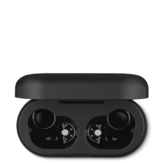 Estuche de carga negro para los audífonos intrauditivos Montblanc MTB 03