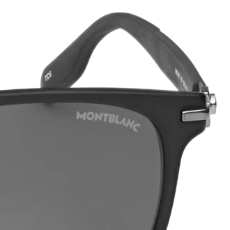 Gafas de sol cuadradas con montura de acetato de color negro