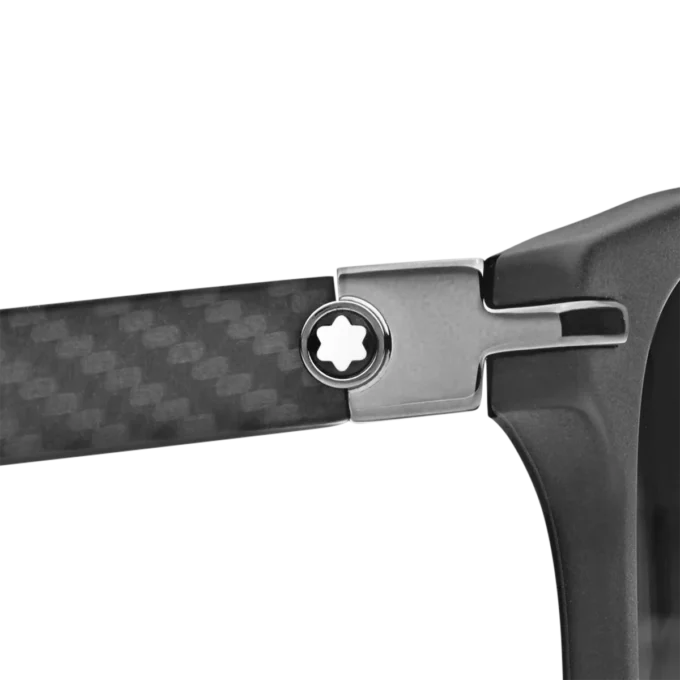 Gafas de sol cuadradas con montura de acetato de color negro