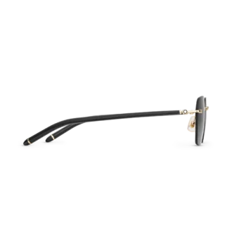 Gafas de sol cuadradas con montura metálica dorada