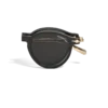 Gafas de sol ovaladas plegables con montura inyectada de color negro