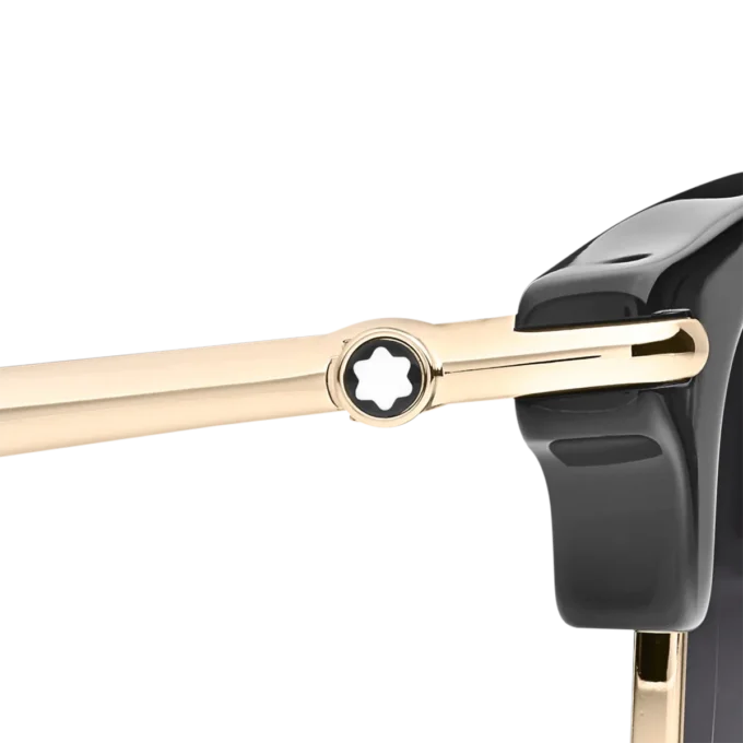 Gafas de sol rectangulares con montura inyectada de color negro (M) Gafas de sol rectangulares con montura inyectada de color negro (M)