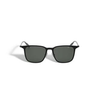 Gafas de sol rectangulares con montura inyectada negra