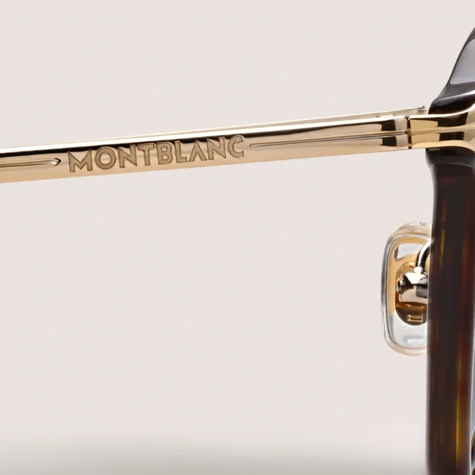 Gafas de sol redondas con montura de acetato color habana