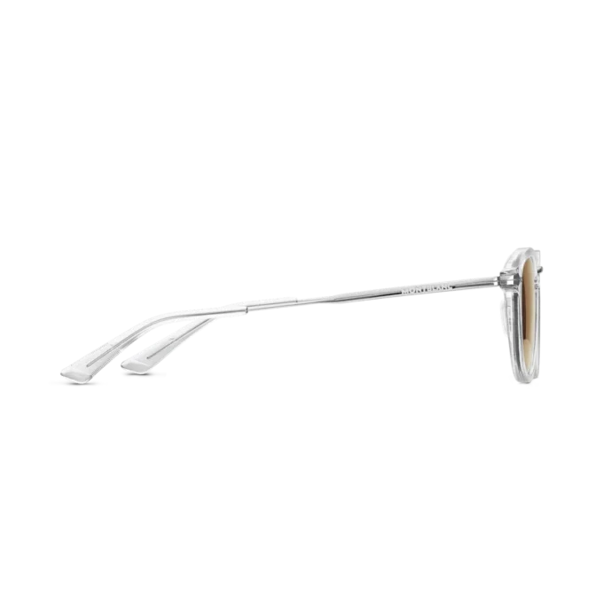 Gafas de sol redondas con montura inyectada de color gris