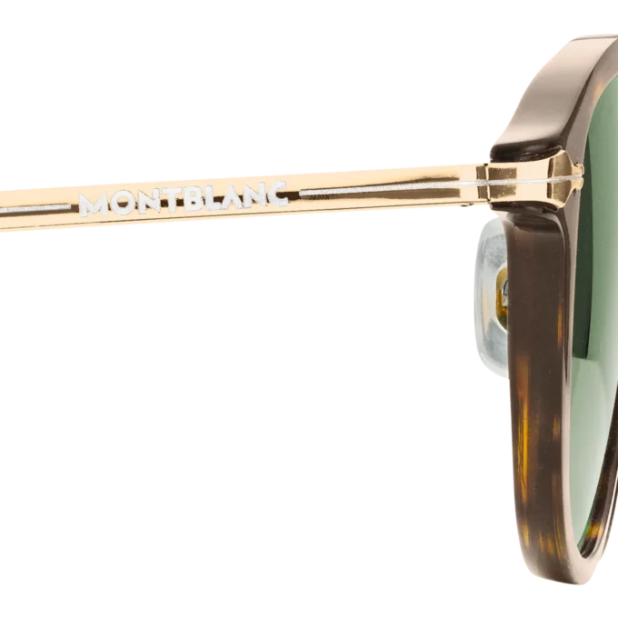 Gafas de sol redondas con montura inyectada en color habana