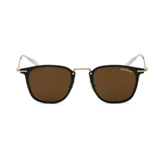 Gafas de sol redondas con montura inyectada en negro