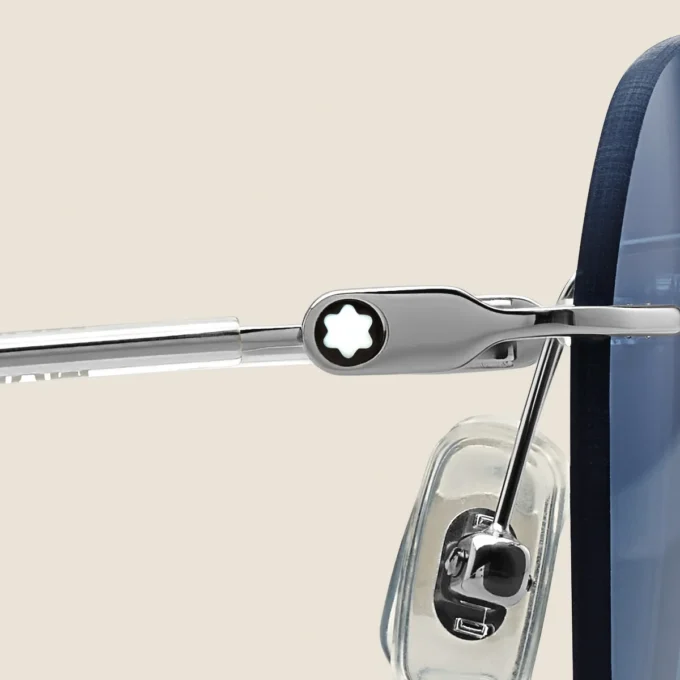 Gafas de sol redondas con montura metálica color plata