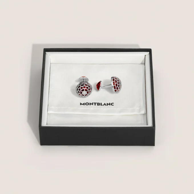 Gemelos Meisterstück de Montblanc con piedra de jaspe