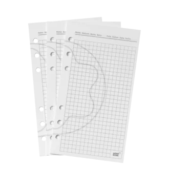 Hojas cuadriculadas medianas