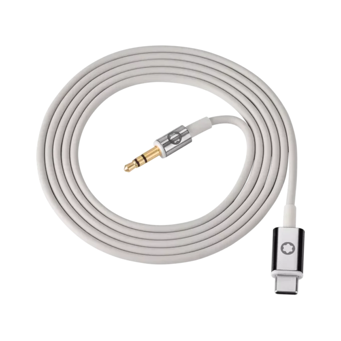 Juego de cables grises para los audífonos Montblanc MB 01