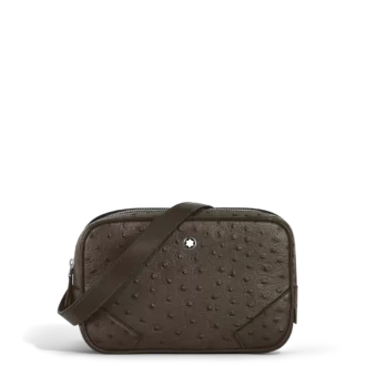 Mini bolso bandolera estampado de avestruz