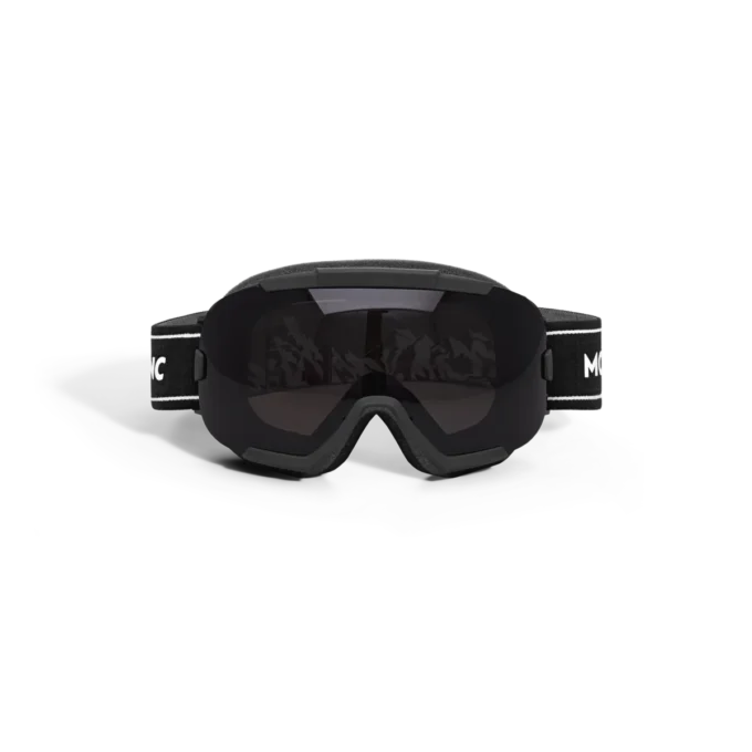 Máscara de esquí rectangular con montura inyectada negra