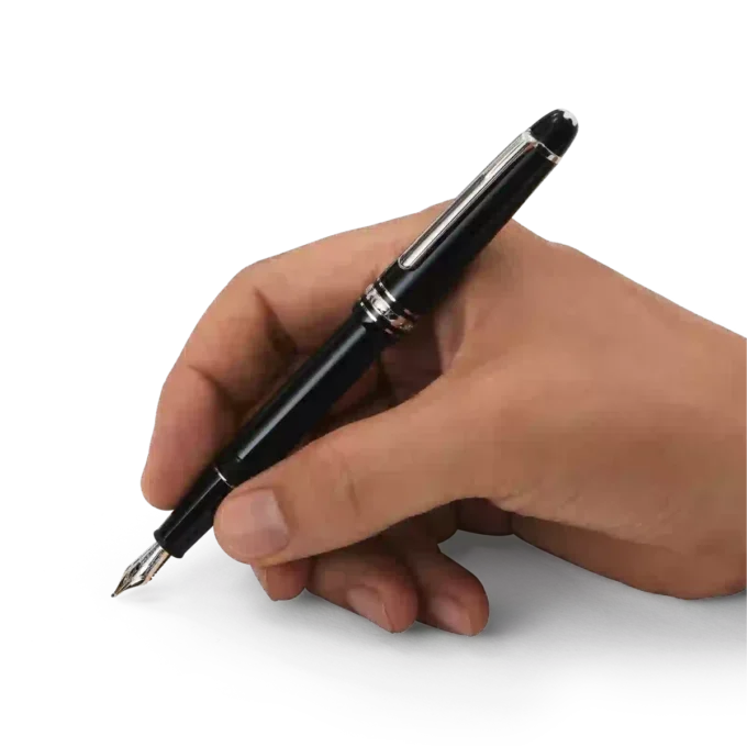 Pluma estilográfica Meisterstück Classique con recubrimiento de platino (F)