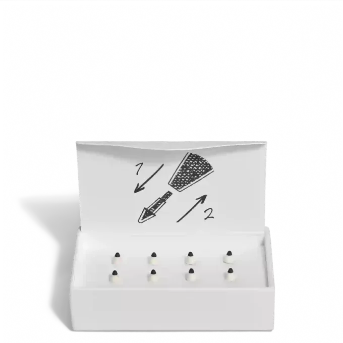 Puntas de repuesto de lino para el bolígrafo digital Montblanc color marfil