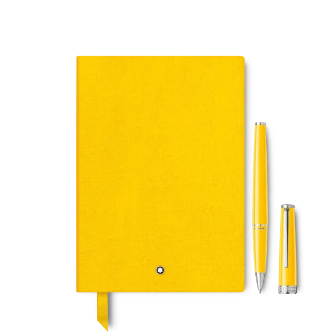 Set con bolígrafo roller PIX amarillo y cuaderno n.º 146 amarillo (rayado) Set con bolígrafo roller PIX amarillo y cuaderno n.º 146 amarillo (rayado)