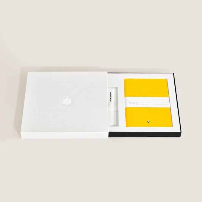 Set con bolígrafo roller PIX amarillo y cuaderno n.º 146 amarillo (rayado) Set con bolígrafo roller PIX amarillo y cuaderno n.º 146 amarillo (rayado)