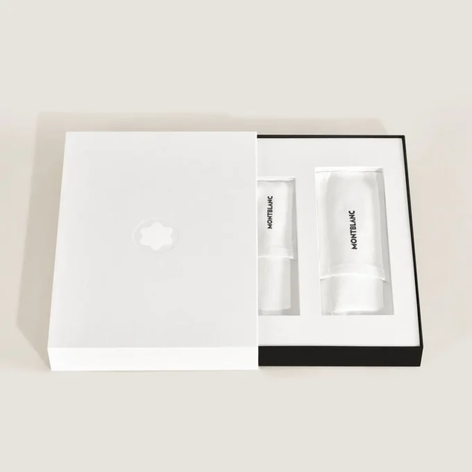 Set con roller PIX Deep Green y estuche para 1 pluma Montblanc Envelope.